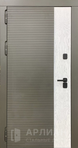 Фото №2 «Дизайнерская шпонированная дверь в стиле модерн №744»