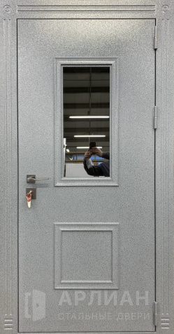 Фото «Входная металлическая дверь для частного дома окрас серый №23»