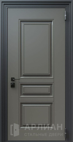 Фото «Матовая стальная дверь стандартного размера с премиальной фурнитурой №25»