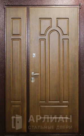 Фото «Утепленная двухстворчатая дверь с терморазрывом массив дерева №21»